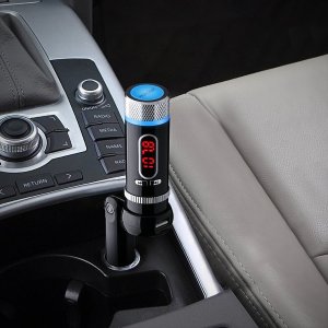 Mpow Bluetooth FM Transmitter, Wireless Radio Adapter with Hands-free Calling for Car Audio System