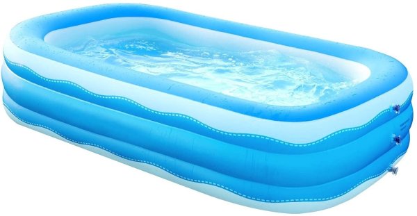 Sable 3meter Full-Sized 3Layer BPA-FREE Indoor& Outdoor Inflatable Swimming Pool for Kids, Toddlers, Adults