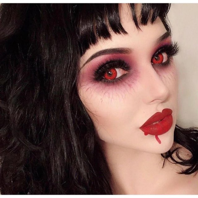 Vega Red Colored Contact Lenses             &ndash;     BEAUEYE