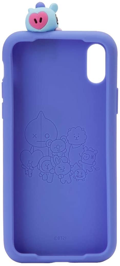Official Merchandise by Line Friends - MANG Character Silicone Case Compatible for iPhone X