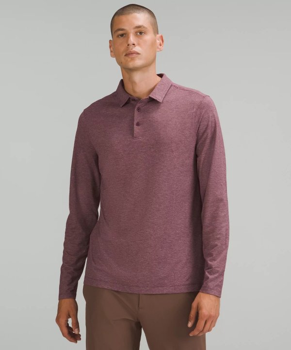 Evolution Long Sleeve Polo Shirt | Men's Long Sleeve Shirts | lululemon
