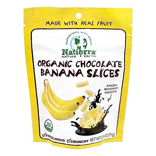 天然有机冻干香蕉片 巧克力口味 2.8 oz. 