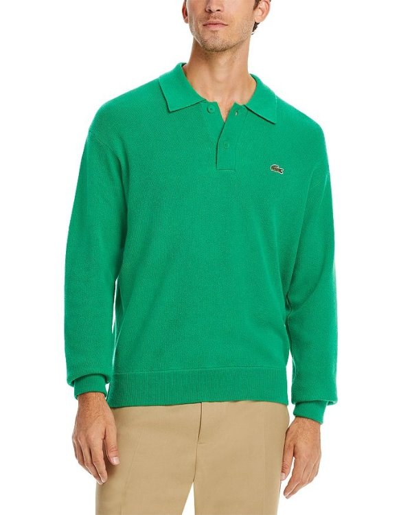 Relaxed Fit Polo Sweater