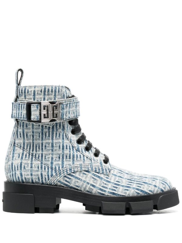 Logo printed ankle boot