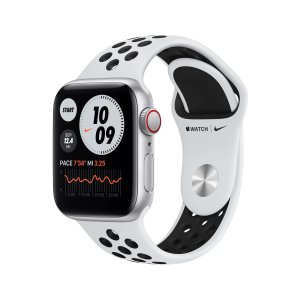 Apple Watch Nike SE (1st Gen) GPS + Cellular, 40mm Silver Aluminum