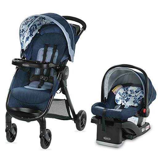 FastAction SE Travel System | Includes FastAction SE Stroller and SnugRide 30 LX Infant Car Seat, Tessa