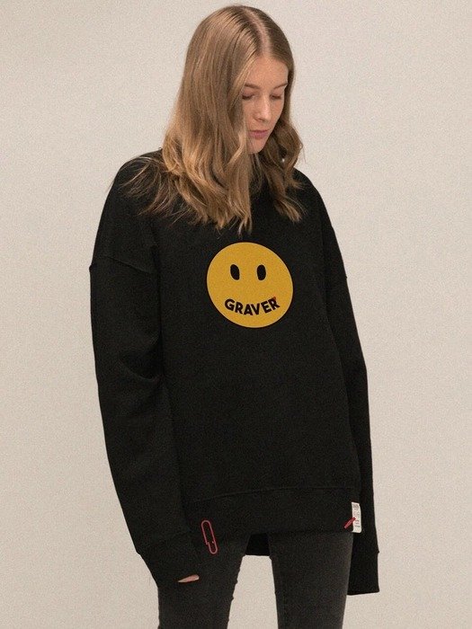 (Priority Shipping) Big Dot Smile Clip Sweatshirt