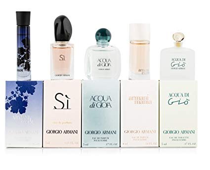 Giorgio Armani Variety 5 Piece Mini Gift Set For Women At Amazon