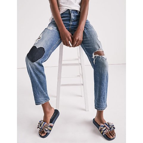 Girl Next Door Boyfriend Jean With Heart Patch | Lucky Brand