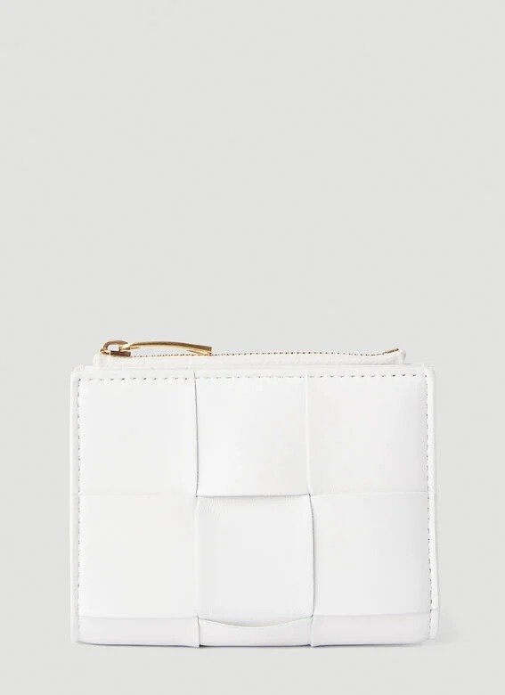 Small Bi-Fold Wallet in White