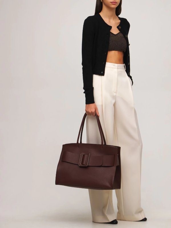 BOBBY CO SOFT LEATHER TOTE BAG