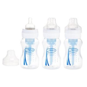 Dr. Brown's 大口径婴儿塑料奶瓶 3个装