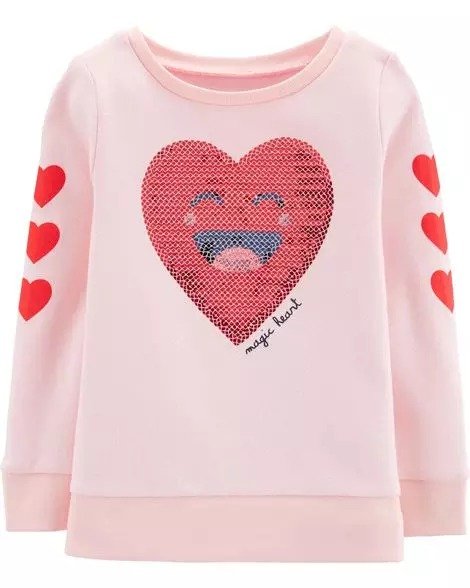 Heart Fleece Sweatshirt
