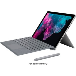 Microsoft Surface Pro + 黑色键盘保护壳