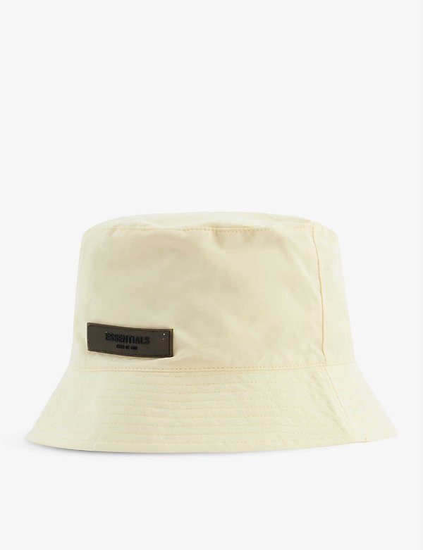 ESSENTIALS brand badge cotton-blend bucket hat