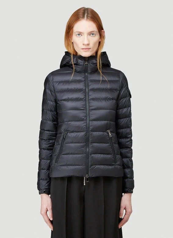 Quilted High-Neck Jacket in Black | LN-CC