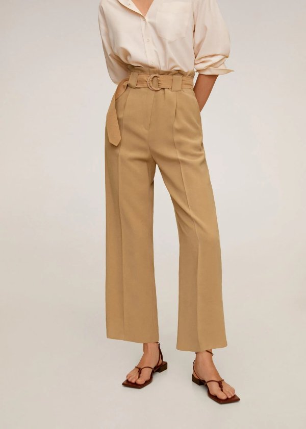 Belt flowy trousers - Women | OUTLET USA