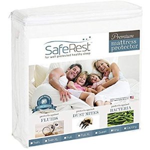 SafeRest Premium Hypoallergenic Waterproof Mattress Protector
