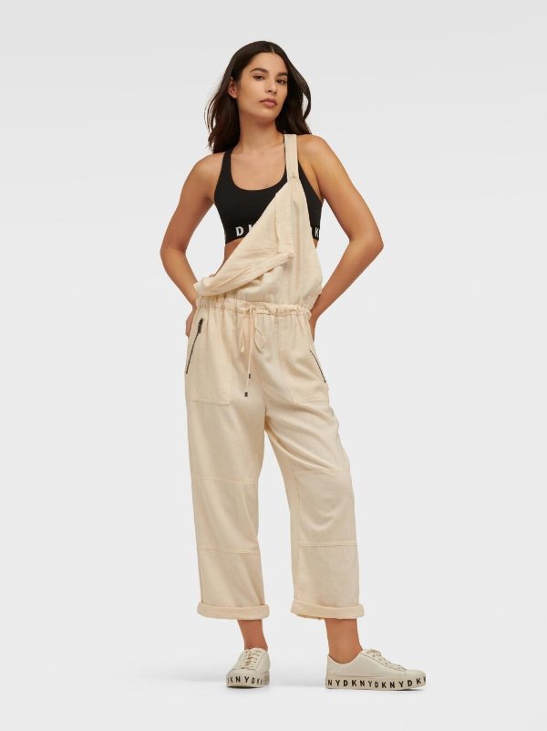 OVERALL JUMPSUIT WITH ZIP DETAIL