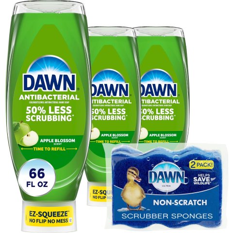 Dawn 超抗菌洗手液易挤压款 3瓶套装