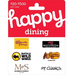 Happy Dining $50 Gift Cards