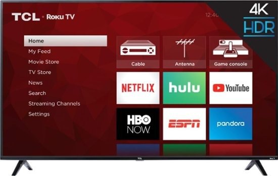 TCL - 55" Class - LED - 4 Series - 2160p - Smart - 4K UHD TV with HDR - Roku TVIncluded Free