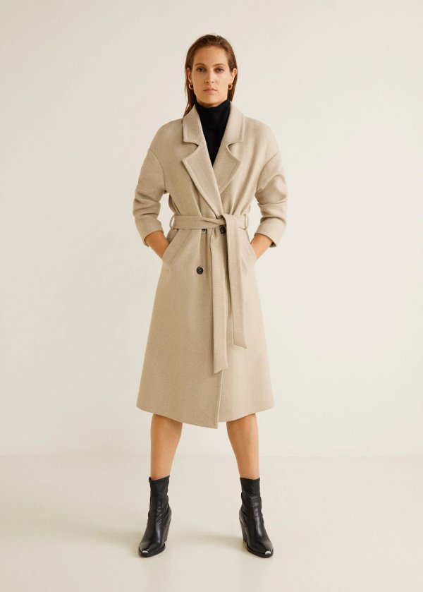 Lapels wool coat - Women | OUTLET USA