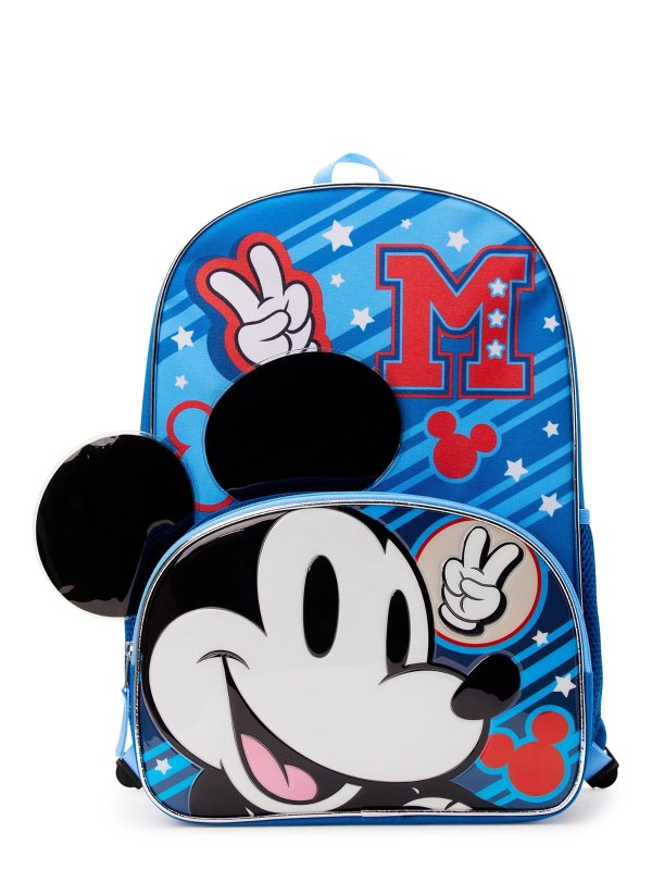 Mickey Mouse Kids Mickey Ears 17" Laptop Backpack