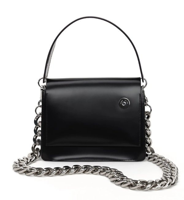 Pinch Shoulder Bag with Chain