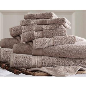 12-Piece 650 GSM 100% Egyptian Cotton Luxury Spa Collection Towel Set 