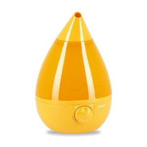 Crane Drop Shape Ultrasonic Cool Mist Humidifier with 2.3 Gallon output per day - Orange