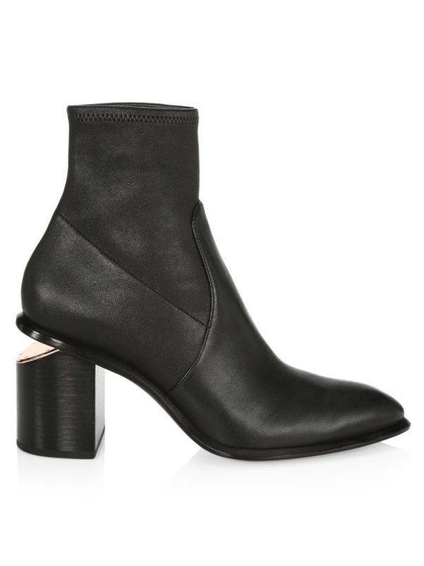 - Anna Stretch-Leather Sock Boots