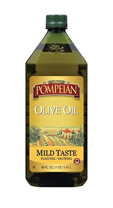 Pompeian Classic Olive Oil Perfect for Roasting Sauteing Naturally Gluten Free NonAllergenic NonGMO , Mild Flavor, 48 Fl Oz