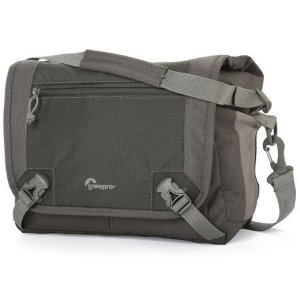Lowepro Nova Sport 17L AW Shoulder Bag for DSLR with Attached Lens, Slate Gray