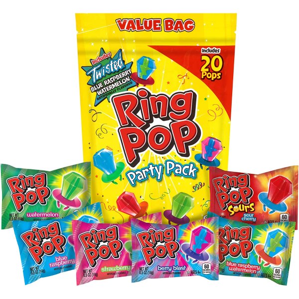 Ring Pop Individually Wrapped Bulk Lollipop