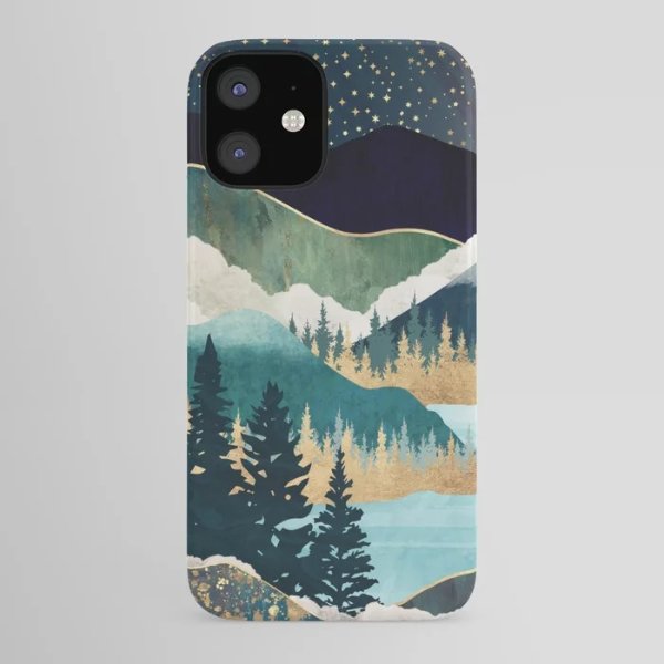 Star Lake iPhone Case by spacefrogdesigns
