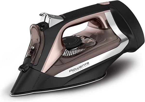 DW2459 Access Steam Iron with Retractable Cord and Stainless Steel Soleplate, Black