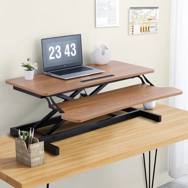 Inbox Height Adjustable Standing Desk Converter