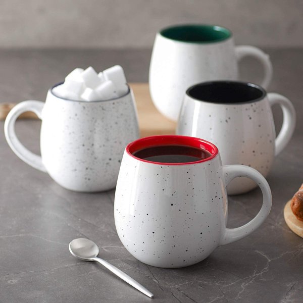 LIFVER 20 Ounces Coffee Mugs, Large Porcelain Mug Sets