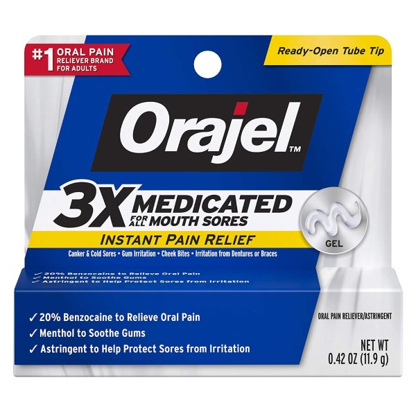 Orajel 3X 强效牙龈止痛药膏  0.42oz