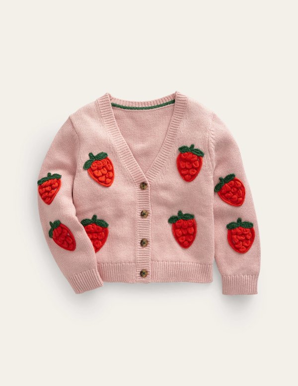 儿童大草莓针织开衫