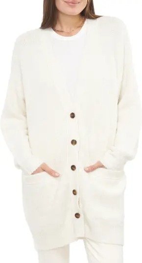 白色针织外套