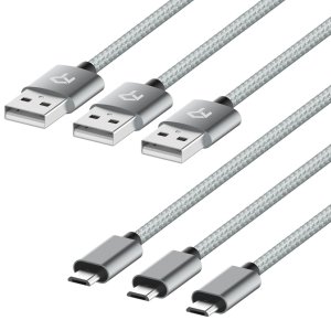 Rankie Micro USB Cable High Speed Data and Charging 3-Pack