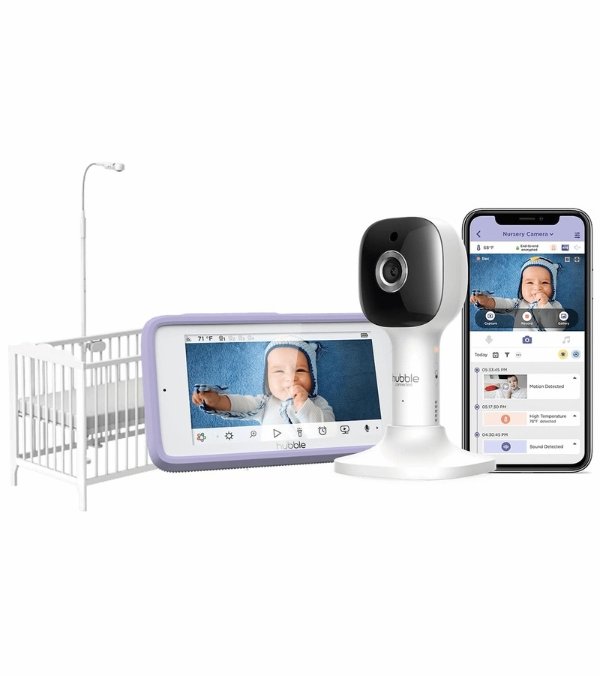 Hubble Connected Nursery Pal Crib Edition Smart Baby Monitor