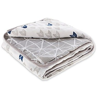 ™ essentials Denim Wash Cotton Muslin Blanket in Blue | buybuy BABY