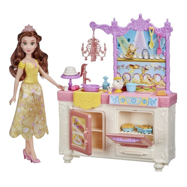 Disney Princess Belle's Royal Kitchen, Includes 13 Accessories