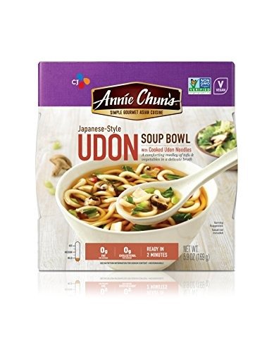 Udon Soup Noodle Bowl, Non-GMO, Vegan, Japanese-Style, 5.9-oz (Pack of 6)