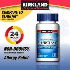 Kirkland Signature™ AllerClea缓解过敏药片365粒装