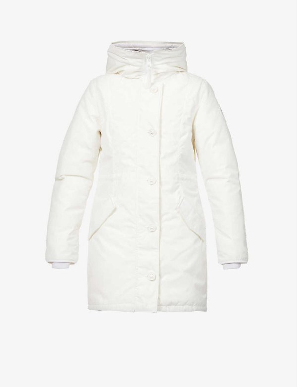 Rossclair hooded shell-down coat