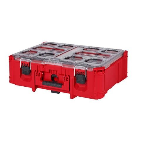 PACKOUT 20 in. 6 Compartments Deep Tool Box Organizer Black/Red